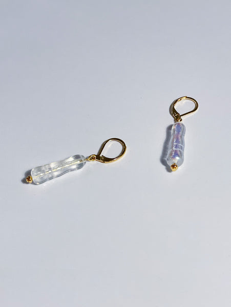 Iridescent Antique Bead Earrings