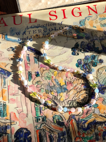 Pearl and Pastel Necklace