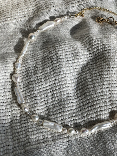 Beaded Pearl Necklace