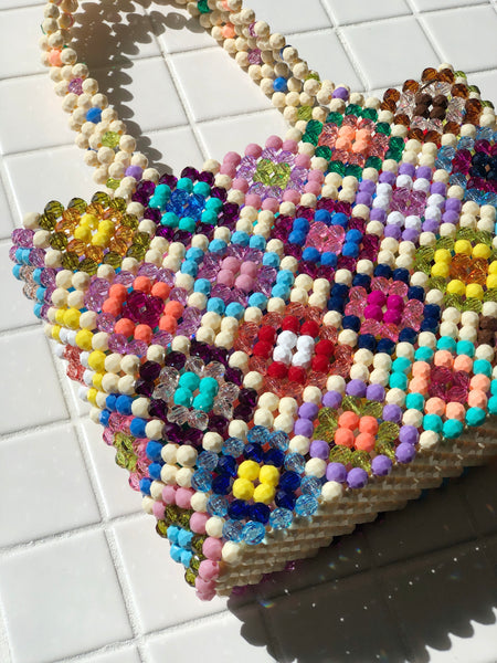 Big Bright Granny Square Mist Bag