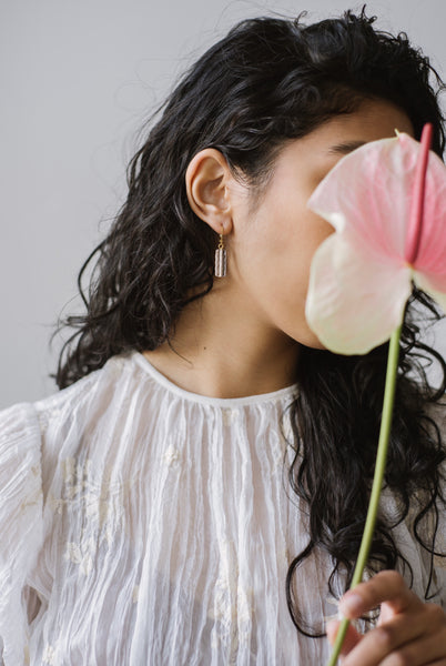 Crystal Antique Bead Earrings