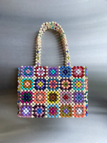 Big Bright Granny Square Mist Bag