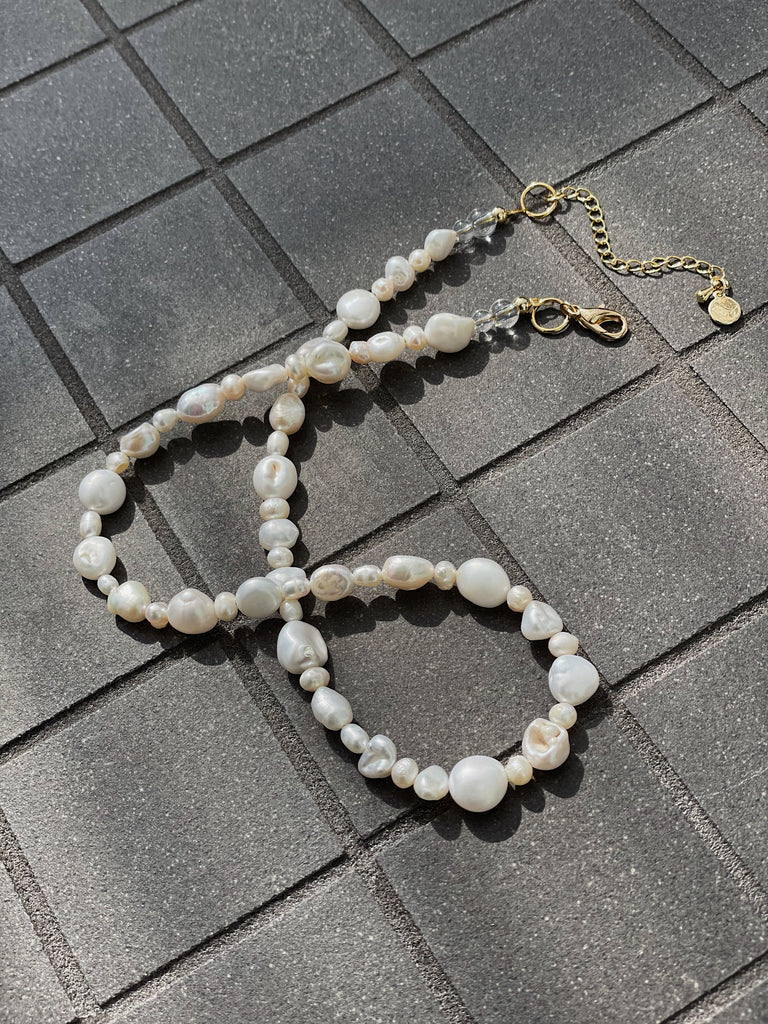 COACH Signature Mixed Pearl Collar Necklace | Dillard's