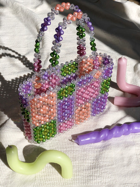 Pastel Pearl Granny Square Mist Bag
